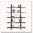 70.07" Height 5-Tier Vintage Industrial Rustic Brown Bookshelf