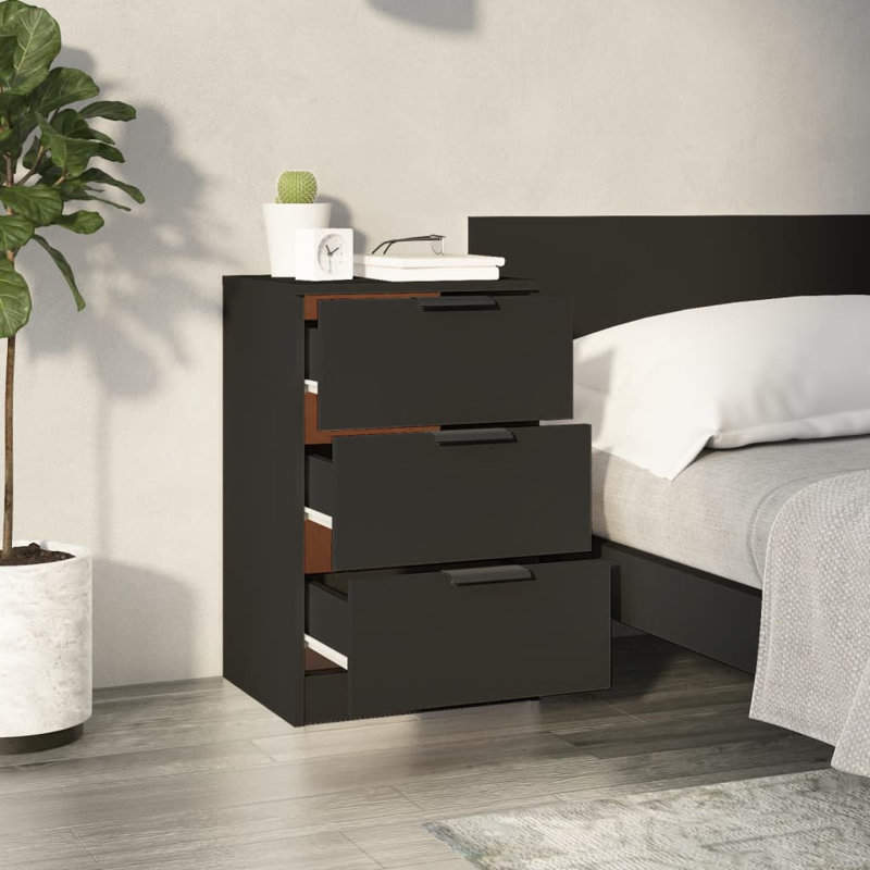 40cm W Manufactured Wood Bedside Table