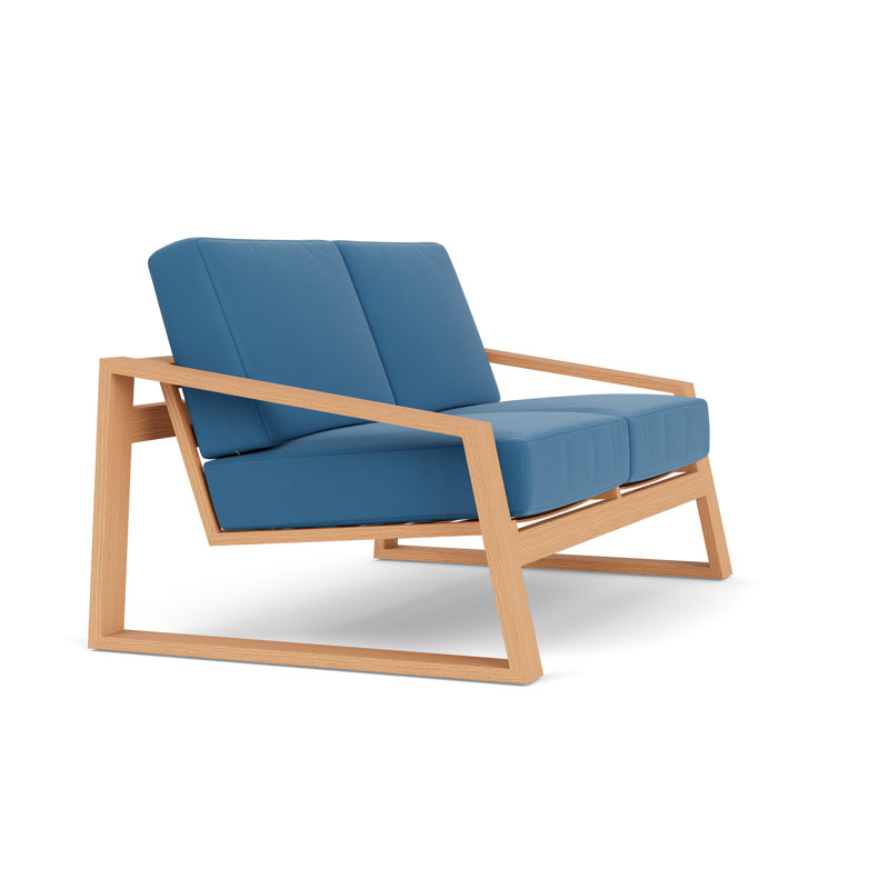 Pursuit Outdoor 2 - Seat Loveseat, Bamboo Bay Sky