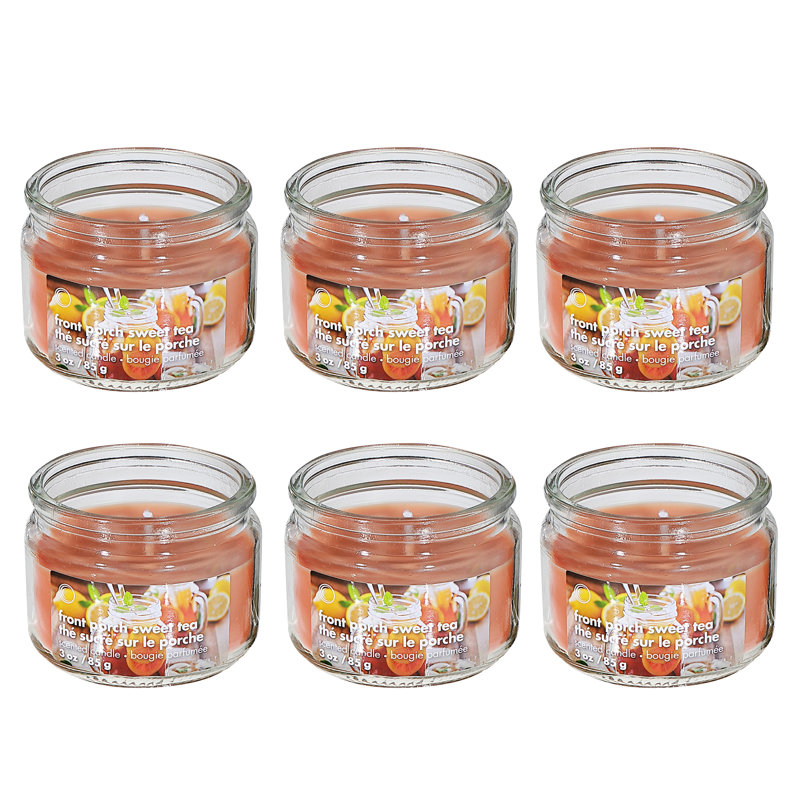 Ensemble de 6 pots à thé en verre 3 oz
