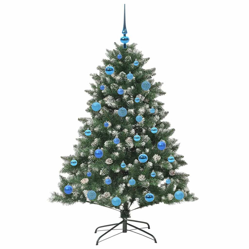 Artificial Christmas Tree with Stand, Blue, 4.92' H