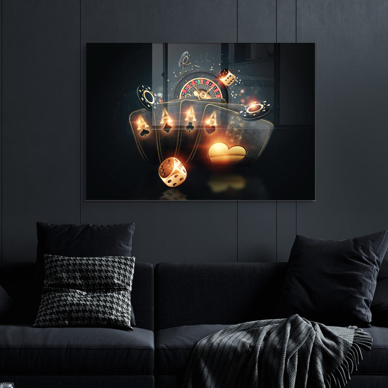 Peinture élégante en verre trempé de 11,8 po x 17,7 po | 100% verre trempé, épaisseur: 0,16 pouce | Superbe art mural pour la décoration intérieure, durable et facile à nettoyer, parfait pour les espaces de salon et de bureau