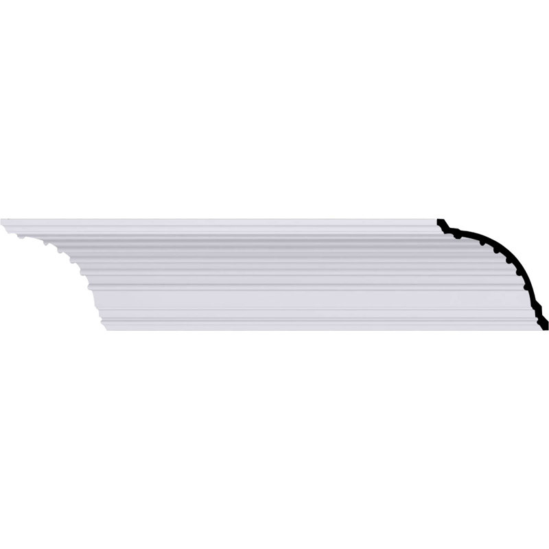 Moulure couronnée Foster Cove, H 5 3/8 po x P 5 3/8 po x F 7 1/2 po x L 94 1/2 po