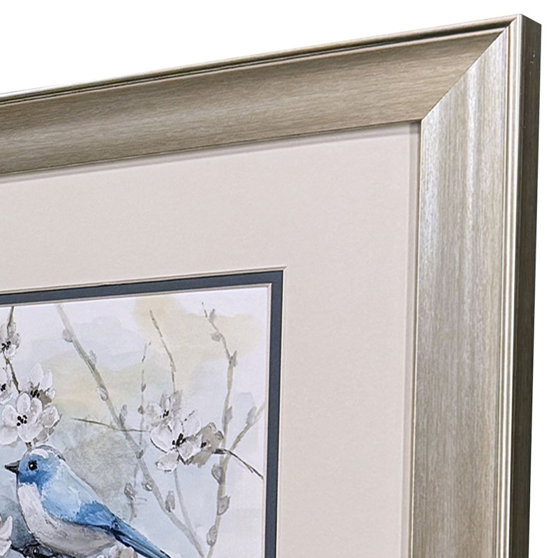 Blossoms & Bluebird Framed Art