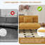 Canapé-lit futon convertible en bois massif 70 pouces pour salon, tissu chenille, 2 coussins-1755622444