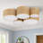 5-Light Hand Woven Drum Flush Mount