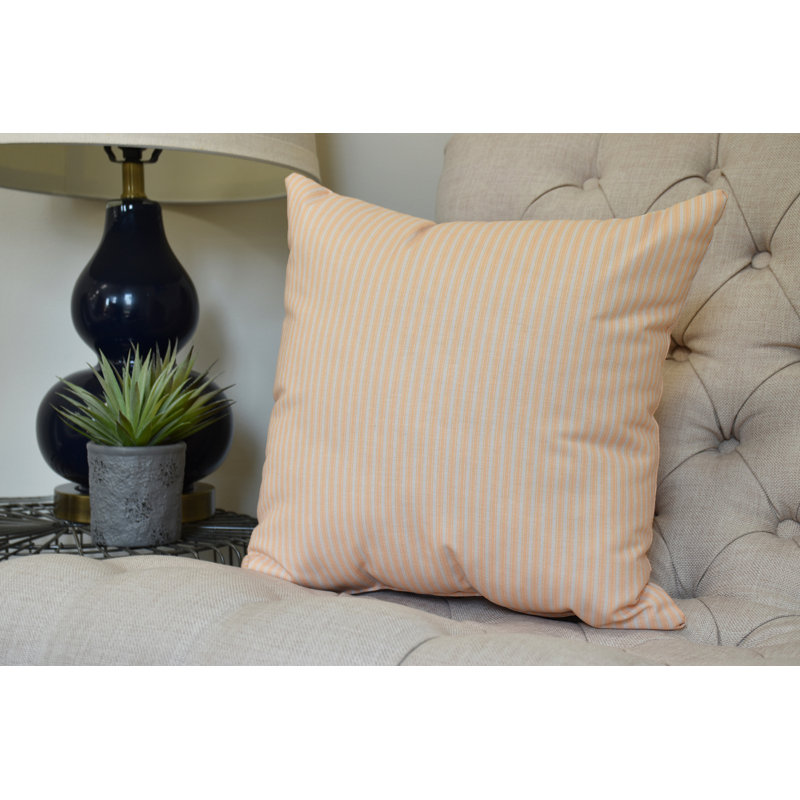 Farmers Market Square Pillow Cover & Insert, 16" x 16", Yellow