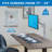 Mount-it Silver Motorized Adjustable Multi Screen Desk Mount for 23" Monitor Screen Holds up to 19.8lbs