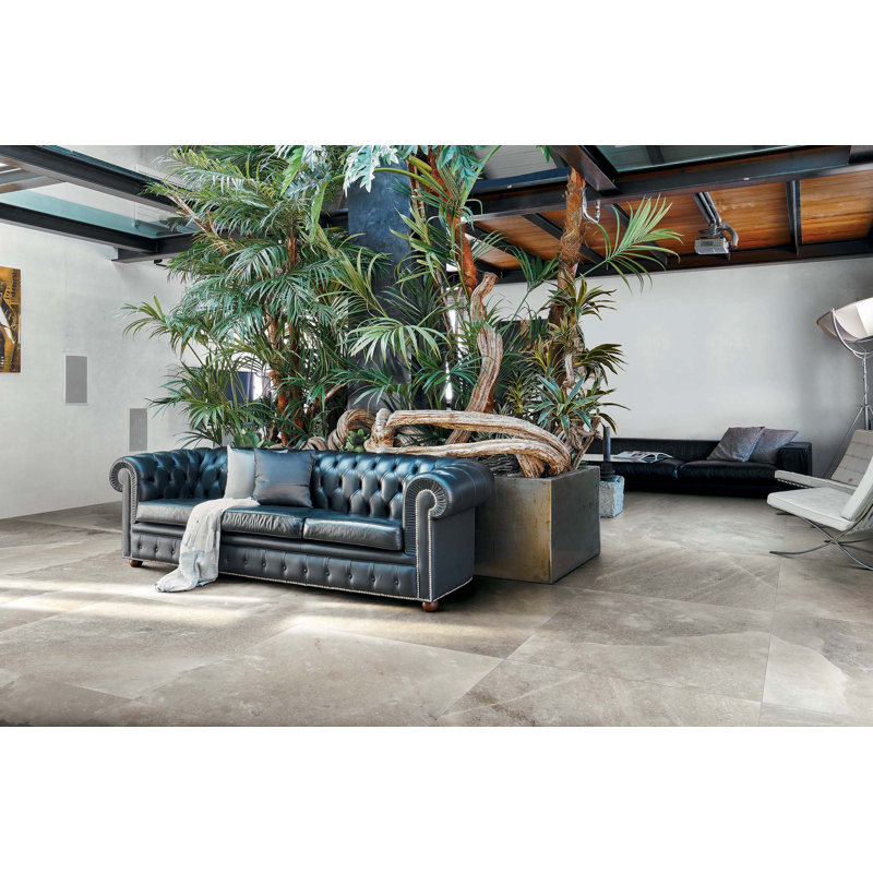 Rock Crystal 32" x 32" Porcelain Stone Look Floor Use Tile, Trango Towers