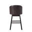 Ensemble de 2 chaises pivotantes avec tabouret de bar