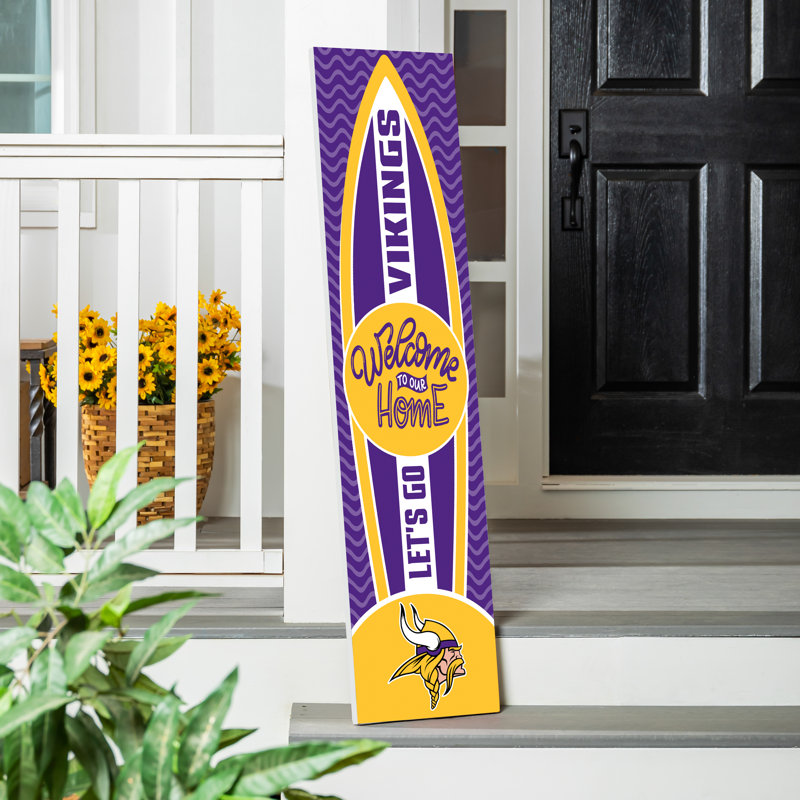 Décoration murale en panneau de fibres à densité moyenne (MDF) Latevin, NFL Minnesota Vikings