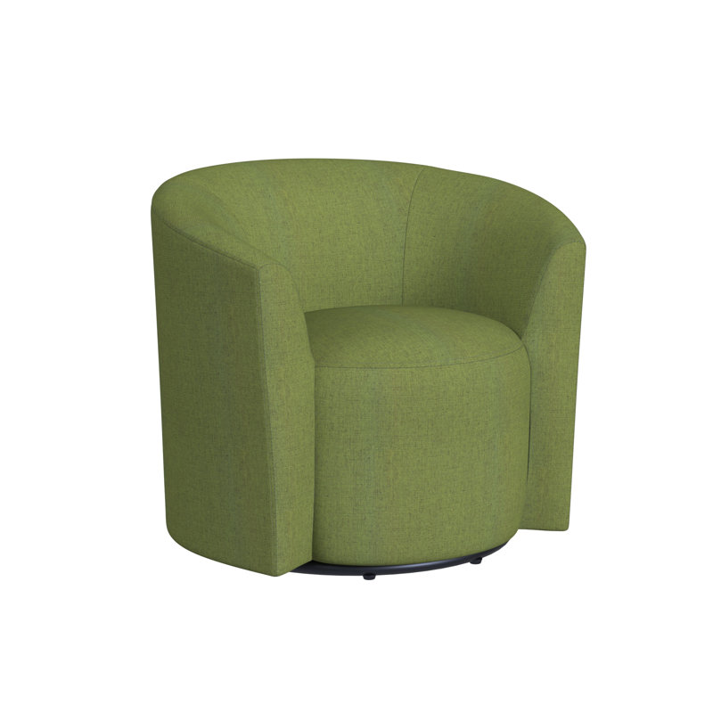 Fauteuil demi-tonneau pivotant de 32 po Markco, Polyester vert