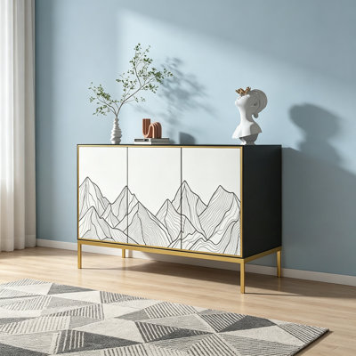 Solid Wood Living Room Storage Cabinet