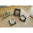 Wood Square 6 Piece Coaster Set