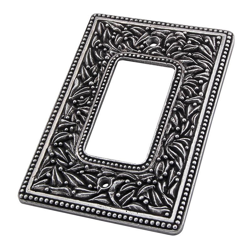 San Michele 1-Gang Rocker Wall Plate, Vintage Pewter