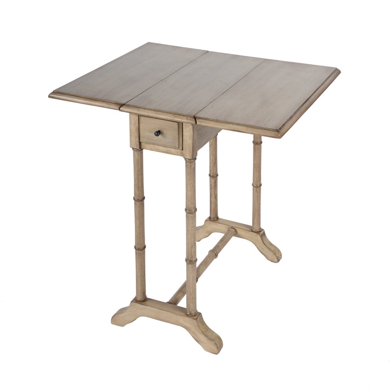 Table de bout avec rangement Shueyville, Beige antique