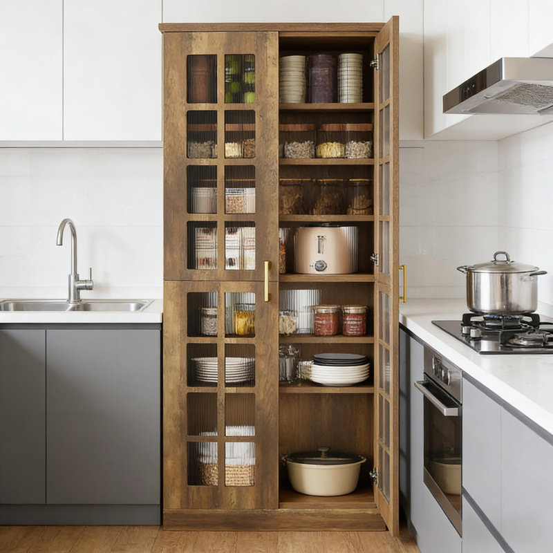 Tall Storage Cabinet,Spacious Kitchen Pantry,Kitchen Cupboard