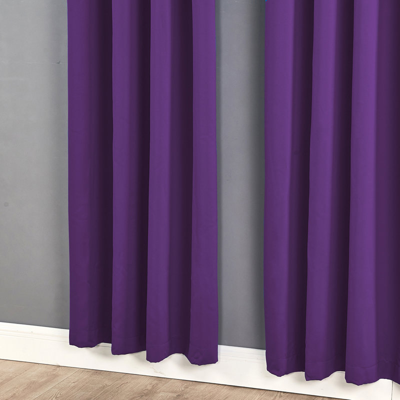 Solid Blackout Curtain Panel, Imperial Purple, 54" W x 96" L