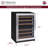 Allavino Reserva Series 51 Bottle Dual Zone Undercounter Wine Refrigerator Cooler with Stainless Steel Door - Right Hinge-106064306-106064303