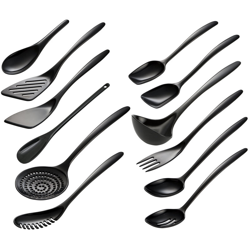 Ensemble d'ustensiles de cuisine 12 pièces Hutzler, Noir