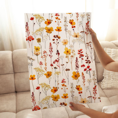 «Botanical Fall Wildflowers», reproduction d'art sans cadre