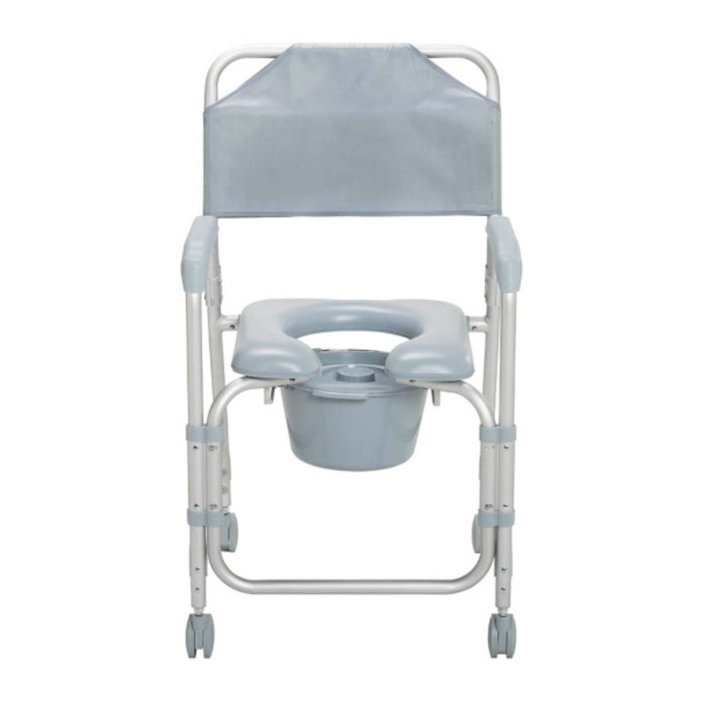 Lightweight Portable Shower Commode Chair With Casters