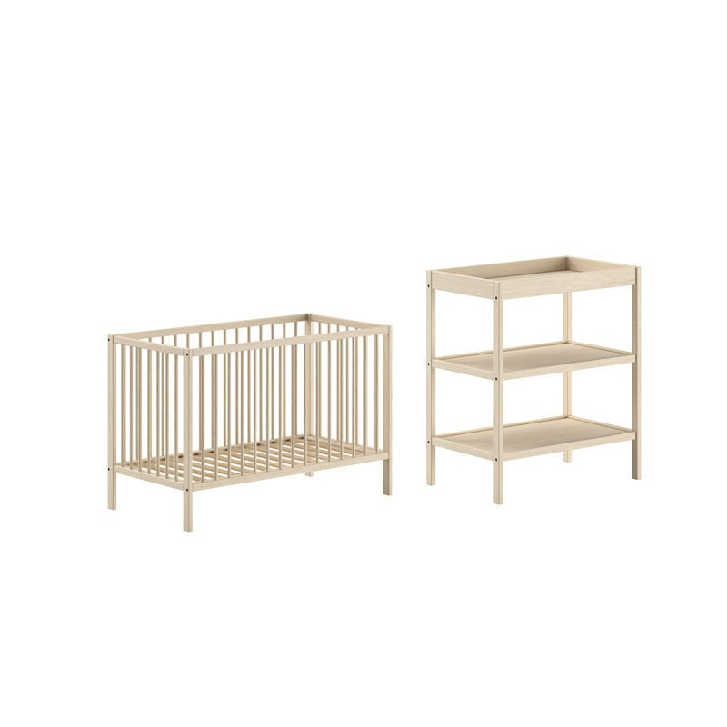 Dino 2 -Piece Nursery Furniture Set, Brown