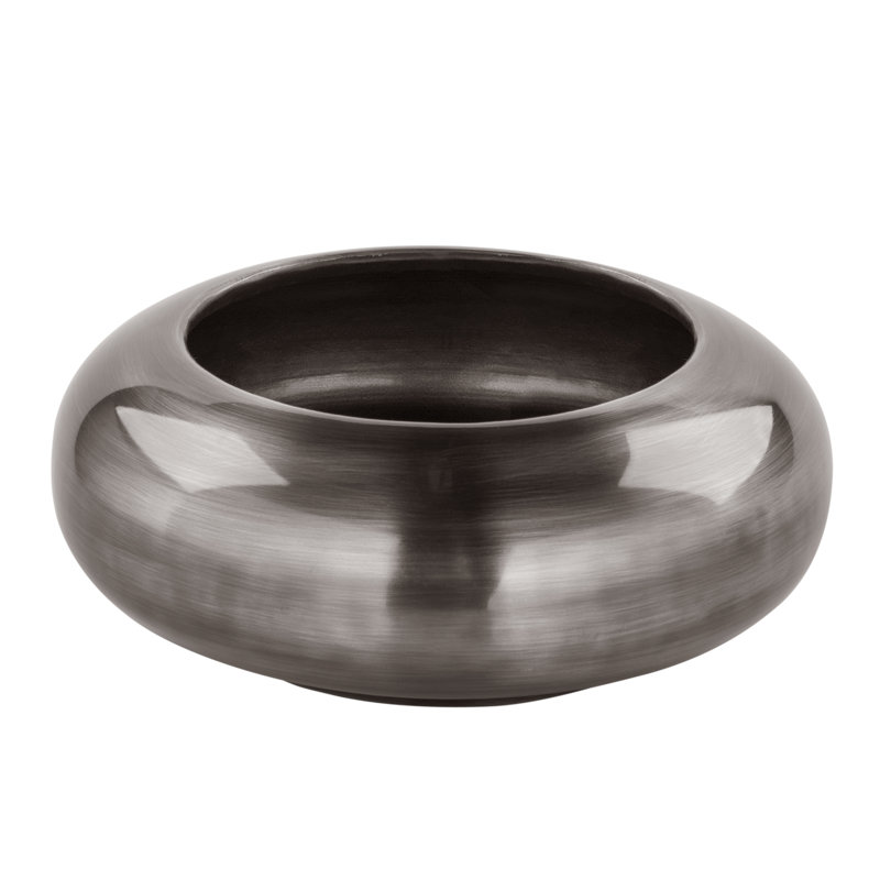 Metal Cachepot, Grey