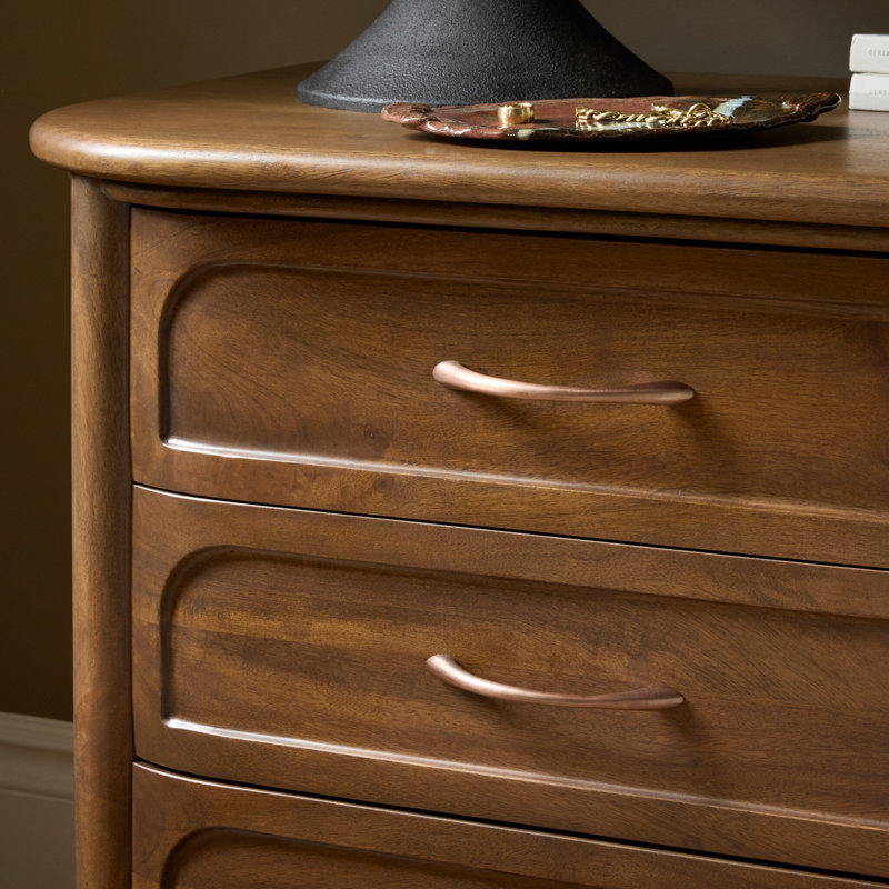 Divion 3 - Drawer Solid Wood Nightstand