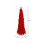 Flocked Red Fir Artificial Fir Christmas Tree-2632612