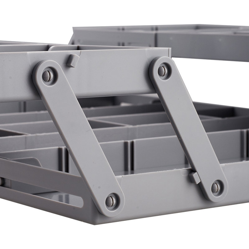 Gray foldable drawer organizer