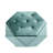 Velvet Multi - Functional Polygon Diamond Comfortable Seating And Spacious Storage For Living Room, 34"l X 30.5"w 13.5"h Elegant Footrest-189709103
