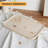 Guein Rectangle Natural Marble Tray,Travertino Romano