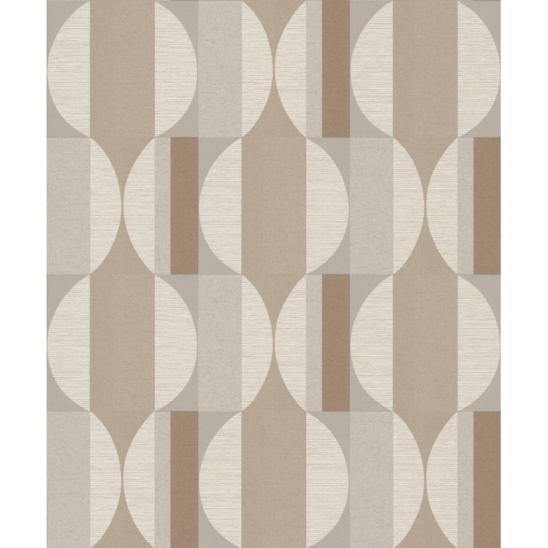 Papier peint semi-circulaire, Béton taupe