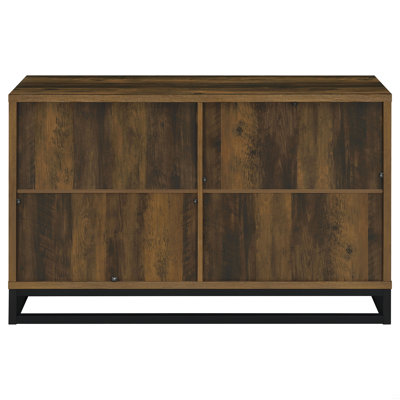 Buffet décoratif 4 portes en bois d'ingénierie