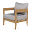 Fauteuil club en bois d'acacia avec coussins Lorene-1555577450