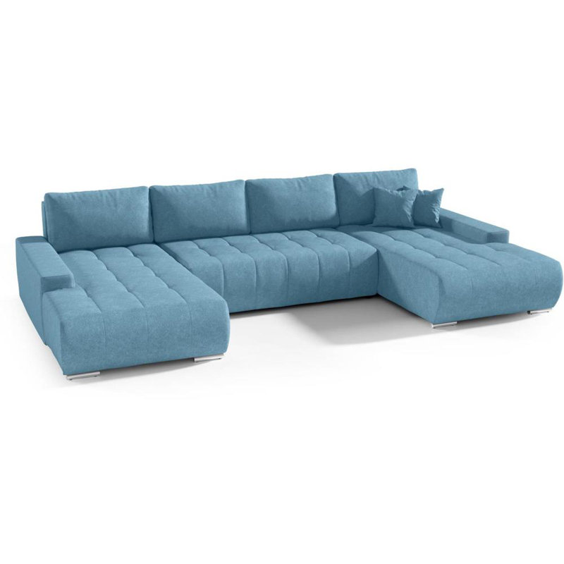 Haussman Corner Sofa Bed, Blue