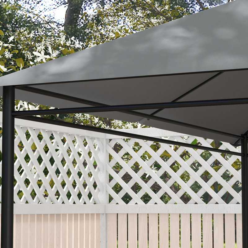 Auvent de remplacement pour pavillon de jardin 10 pi x 13 pi, gris, bloquant, ventilation et drainage, résistance à l'espace extérieur, surface