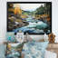 «Coastal Creek Silver Stream I», reproduction sur toile-11828937-11828938