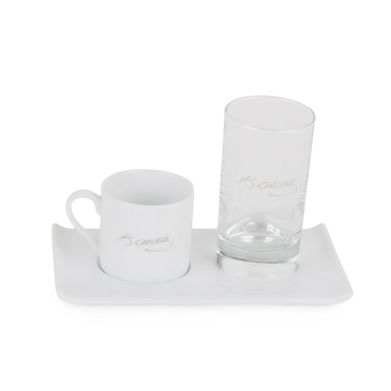 Porcelain Espresso Cup and Saucer