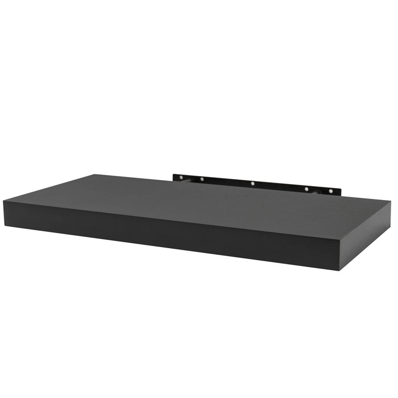 Derrance Floating Shelf, Black, 3.8cm H x 50cm W x 22.9cm D