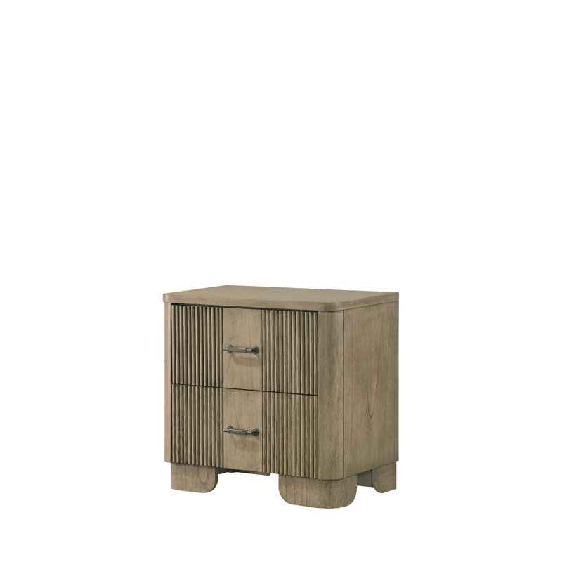 Lakkari Antique Oak Nightstand