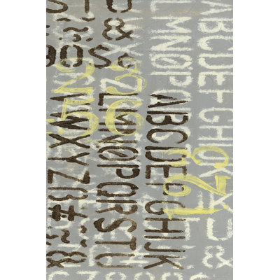 Numbered Letters II - Wrapped Canvas Art Prints