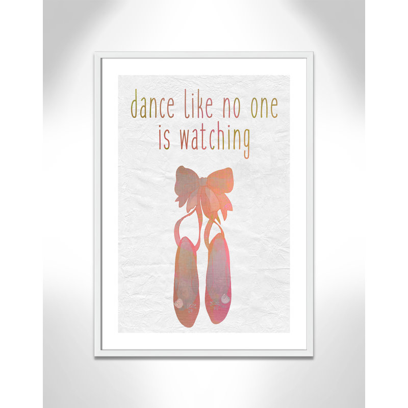 Danse, impression sur papier, H 34,5 po x l 24,5 po x P 1,18 po, Encadré de boîte blanc