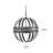 4 - Light Galvanized Chandelier, Hanging Light Fixture With Adjustable Chain For Kitchen Dining Room Foyer Entryway, Bulb Not Included