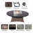 12 - Person Patio Conversation Set with Cushions