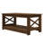 3-Piece Coffee and End Table Set with X-Style Accents in Black-1467905858