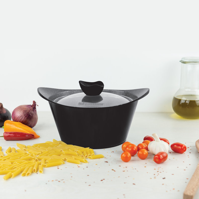 Caia 6 - Piece Non-Stick Cookware Set, Black
