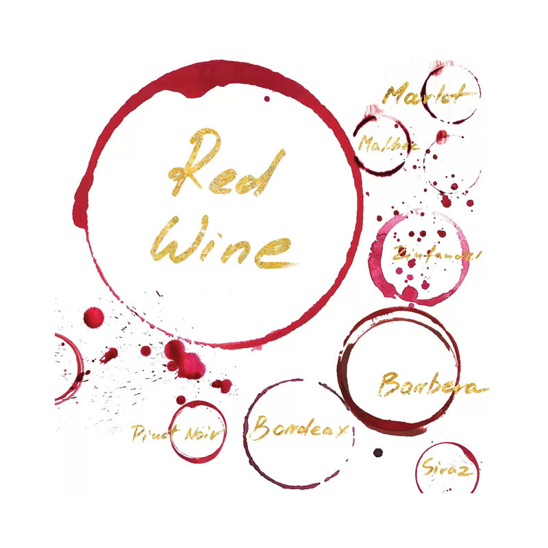 Red Wine by PI Studio - Wrapped Canvas Painting, 45.72 cm H x 45.72 cm W x 1.91 cm D