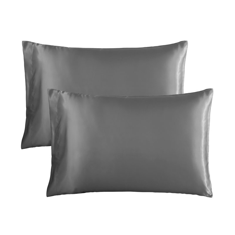 2021SPC0422 Microfiber Flatweave - Set of 2, King, Dark Gray